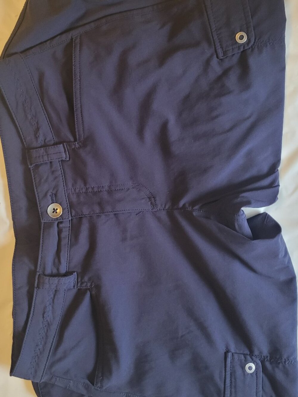 Navy Capri Pants Blue Eddie Bauer Size 8 Petite